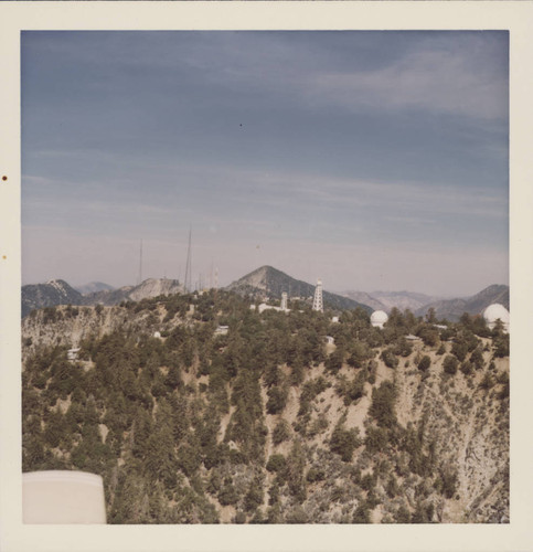 Color aerial view of Mount Wilson Observatory