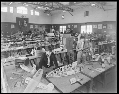 Hobby show, Polytechnic Elementary School, 1030 East California, Pasadena. June 1939