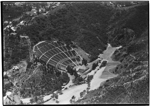 Aerial view of the Hollywood Bowl