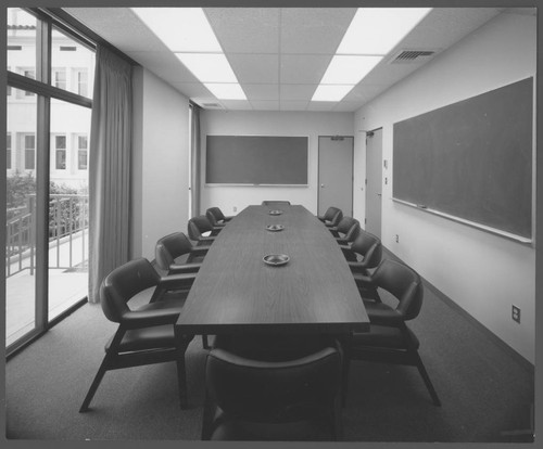 Conference room in the new wing of Mount Wilson Observatory's office building, Pasadena