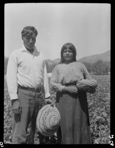 Frances Posh and brother, Ned Posh, Upper Lake - Pomo