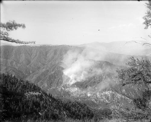 Forest fire, west fork towards Barley Flats, San Gabriel Mountains