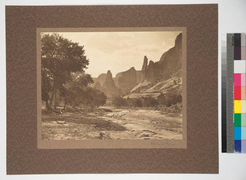 Temple Canyon. One of the most beautiful of the monument canyons of the Southwest, Northeast Arizona