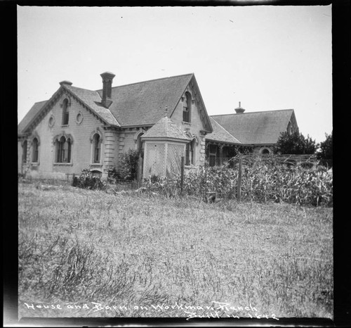 House and barn on Workman Ranch, built in 1842