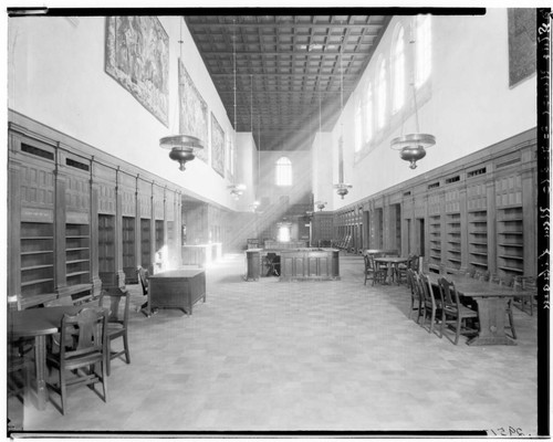 Circulating room of the Pasadena Public Library, 285 East Walnut, Pasadena. 1927