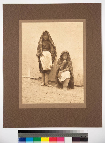 Young girls of Isleta Indian Pueblo, New Mexico