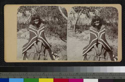 Portrait of a Hualapai Indian woman smiling