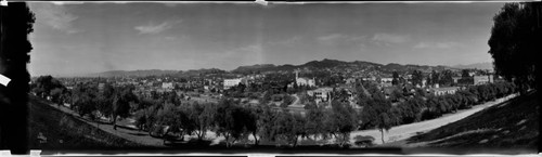 View from Olive Hill, Hollywood, Los Angeles. 1927