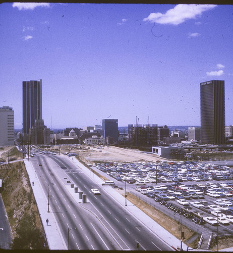 Bunker Hill cleared near 1st Street and Grand Avenue