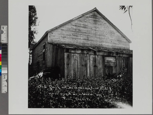 Old Jail at Wilmington, Calif. Now used as a barn by Tom Lewis