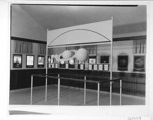 Solar system exhibit inside the museum, Mount Wilson