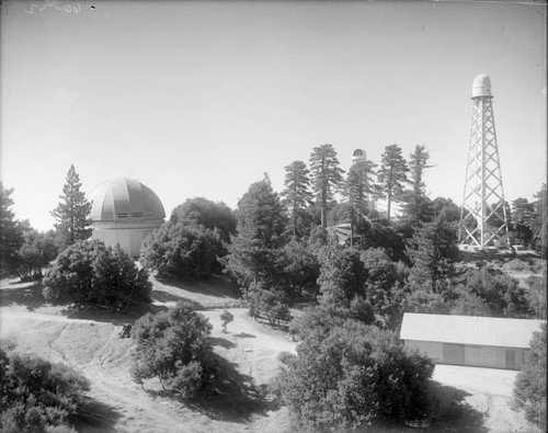 Mount Wilson Observatory, as seen from the site of the 100-inch telescope