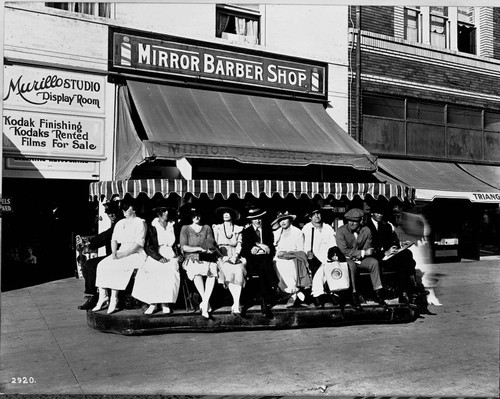 Electric side walk car used along beach front, Venice/Santa Monica