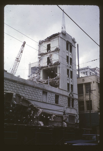 Paramount Theater tower along 6th Street