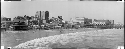 Beach, Pike, and pier, Long Beach. 1924