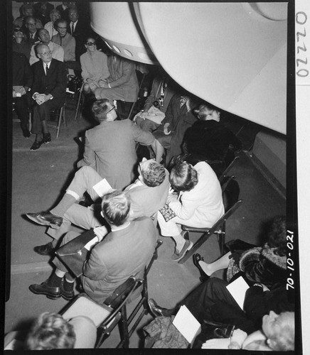 Guests at the dedication of the 60-inch telescope, Palomar Observatory