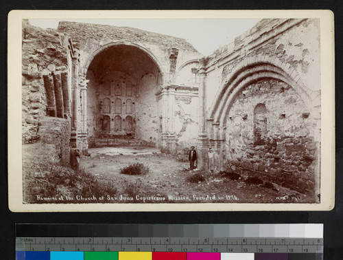 Remains of the Church at San Juan Capistrano Mission, Founded in 1776