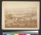 Grand Council between Friendly and Hostile Indian Chiefs at Pine Ridge Agency, S.D. Jan. 17, 1891. Chief Kicking Bear talking