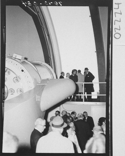 Guests at the dedication of the 60-inch telescope, Palomar Observatory