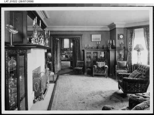 Sitting room interior at Vermejo Ranch