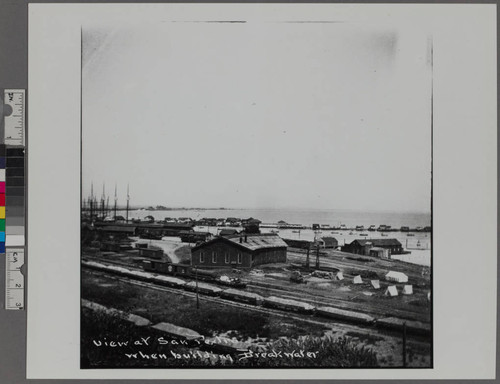 View at San Pedro when building Breakwater