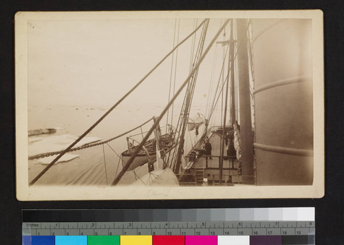 The "Bear", view of lifeboats and deck