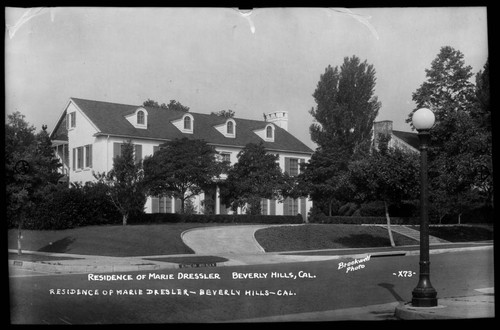 Residence of Marie Dressler, Beverly Hills, Cal