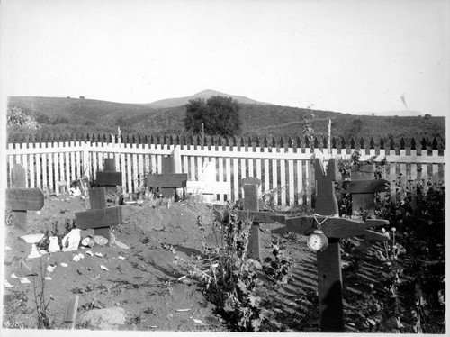 Pala Indian graveyard