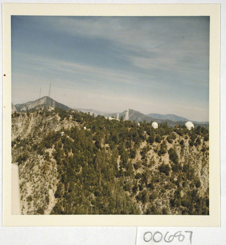 Color aerial view of Mount Wilson Observatory