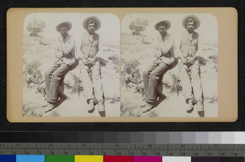 Two Cahuilla men on the Cahuilla Reservation