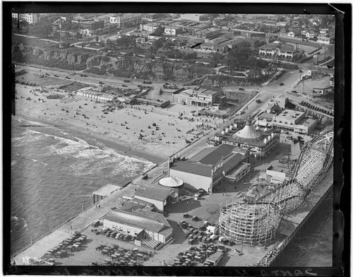 Aerial detail of Santa Monica Pier