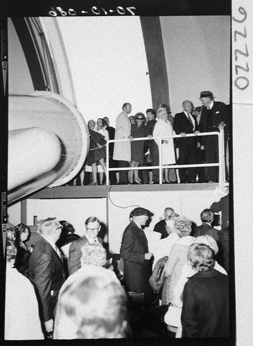 Guests at the dedication of the 60-inch telescope, Palomar Observatory