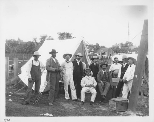 Yerkes Observatory party at observing site in Wadesboro, North Carolina