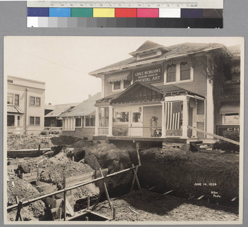 Construction view of Grace Nicholson’s Treasure House of Oriental Art