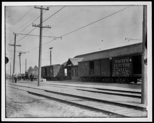 Pacific Electric Railway freight cars, El Monte depot