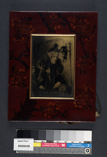 Framed aurotype portrait of Eliza A. Otis