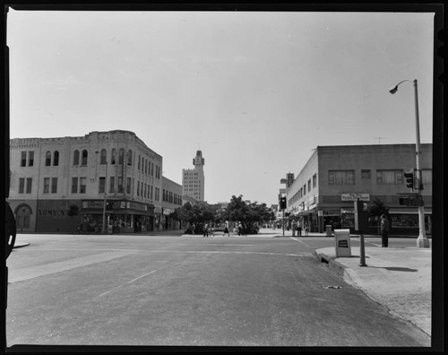 Third Street Mall from Broadway, Santa Monica