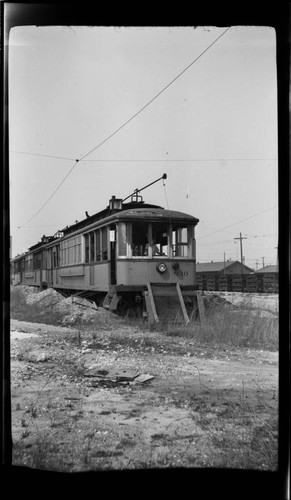 Old streetcar in disrepair