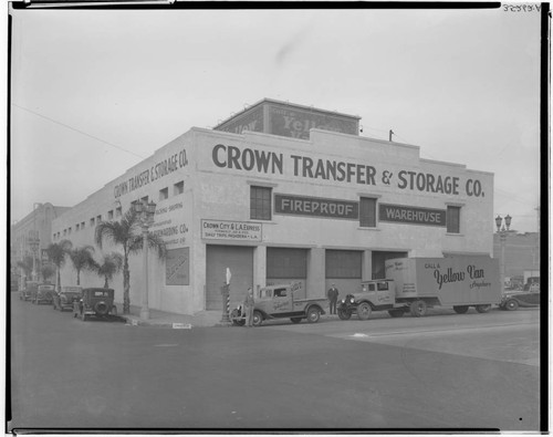 Crown Transfer and Storage, 45 South Broadway, Pasadena. 1935