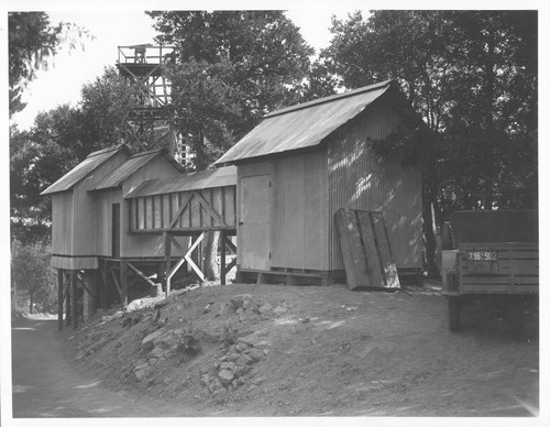 The building on Mount Wilson from which A. Michelson conducted velocity of light experiments