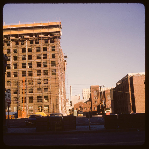 YMCA building being wrecked