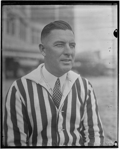 Frank Holborow, swim instructor at Club Casa del Mar, Santa Monica, California