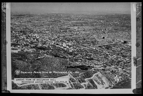 Fairchild aerial view of Hollywood, Cal