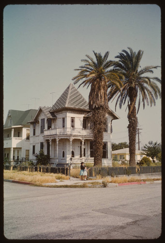 East Los Angeles, old Victorian in decay