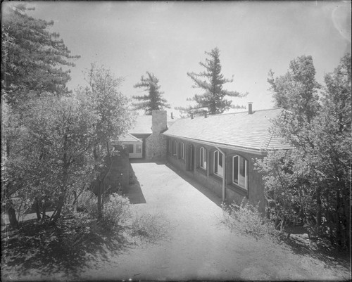 Monastery and courtyard at Mount Wilson Observatory