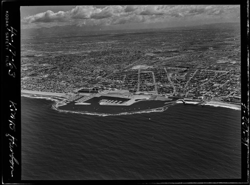 Aerial view of King Harbor, Redondo Beach