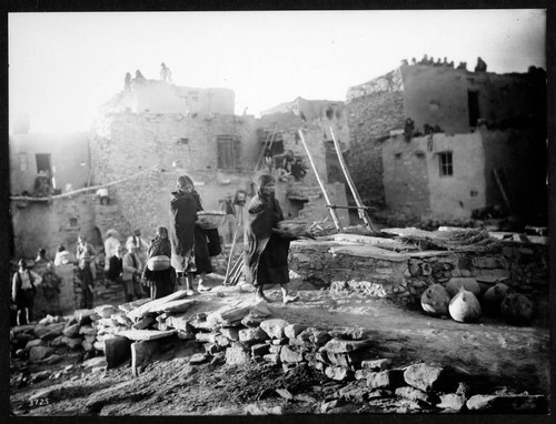 Hopi Snake Dance; women bringing emetic