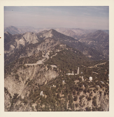 Color aerial view of Mount Wilson Observatory