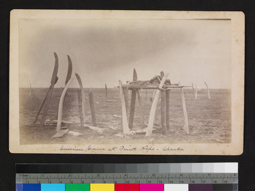 Indian graves at Point Hope--Alaska