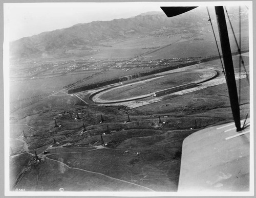 Aerial photo of Speedway at Wilshire & Santa Monica Blvd